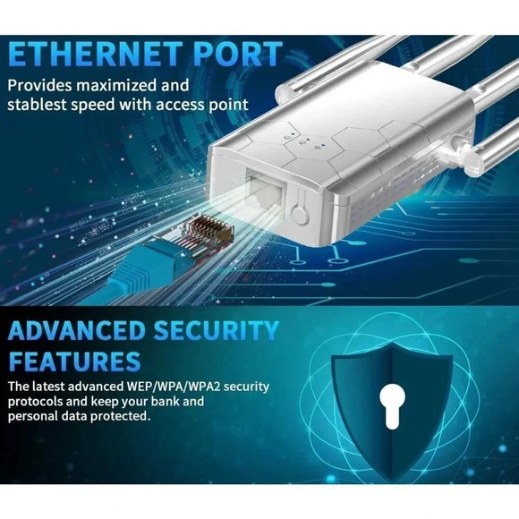 WiFi Range Extender Internet Booster Router Wireless Signal‎ Repeater Amplifier - Picture 9 of 10